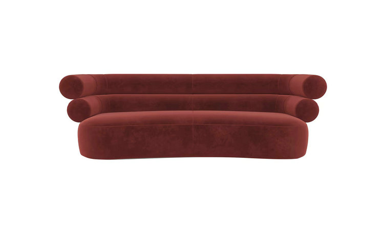 RED VELVET SOFA