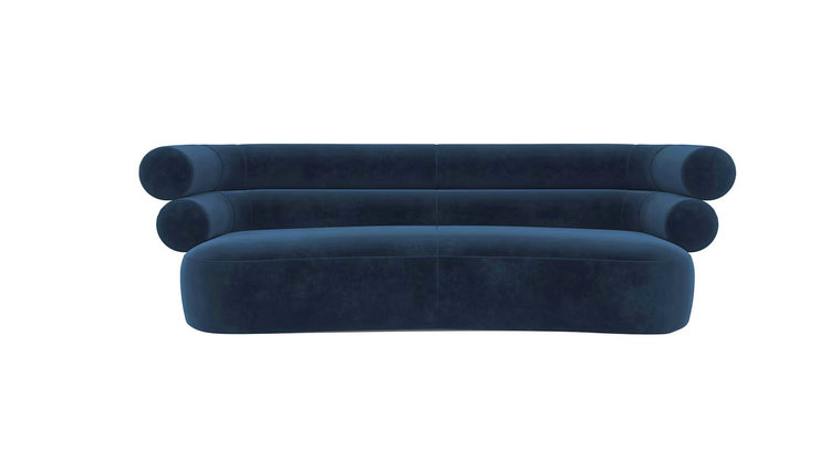 RED VELVET SOFA