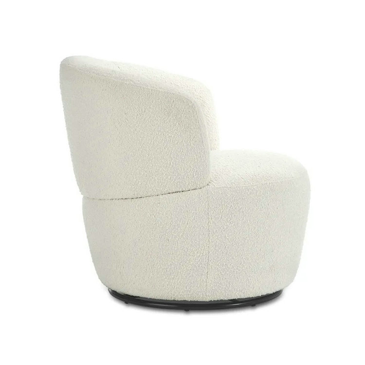 Amber Boucle Swivel Chair