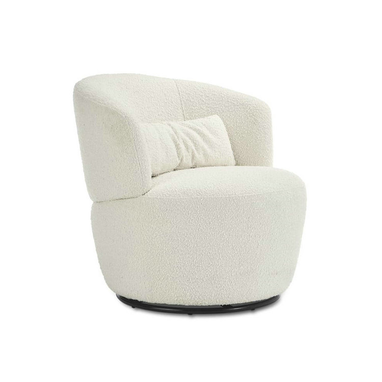 Amber Boucle Swivel Chair