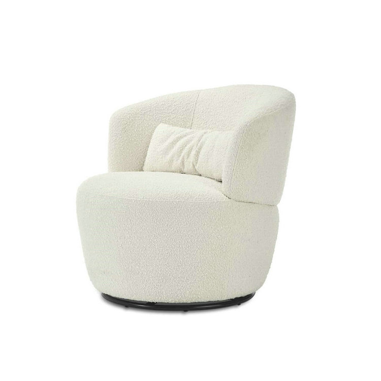 Amber Boucle Swivel Chair