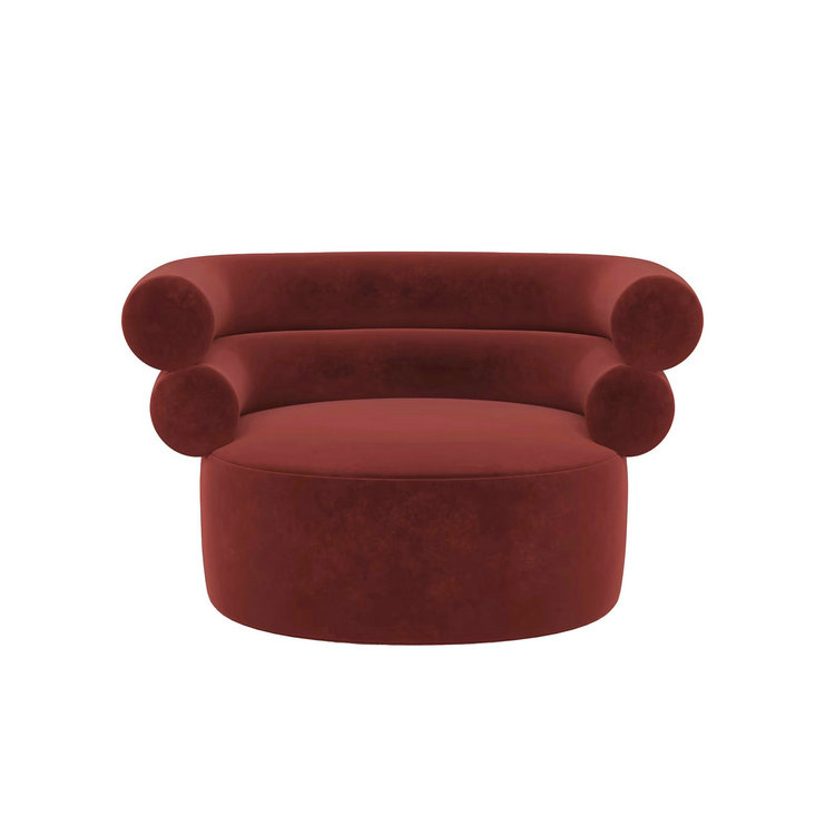 Ruby Velvet Armchair