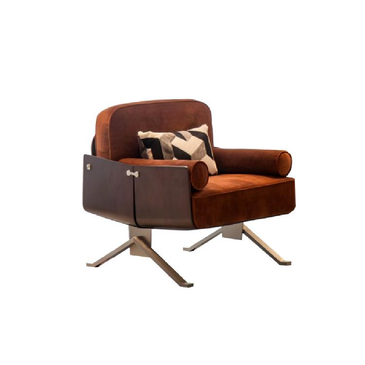 Rosewood Veneer Lounge Chair