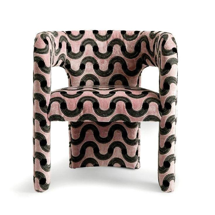 Persona Velvet Tripod Chair